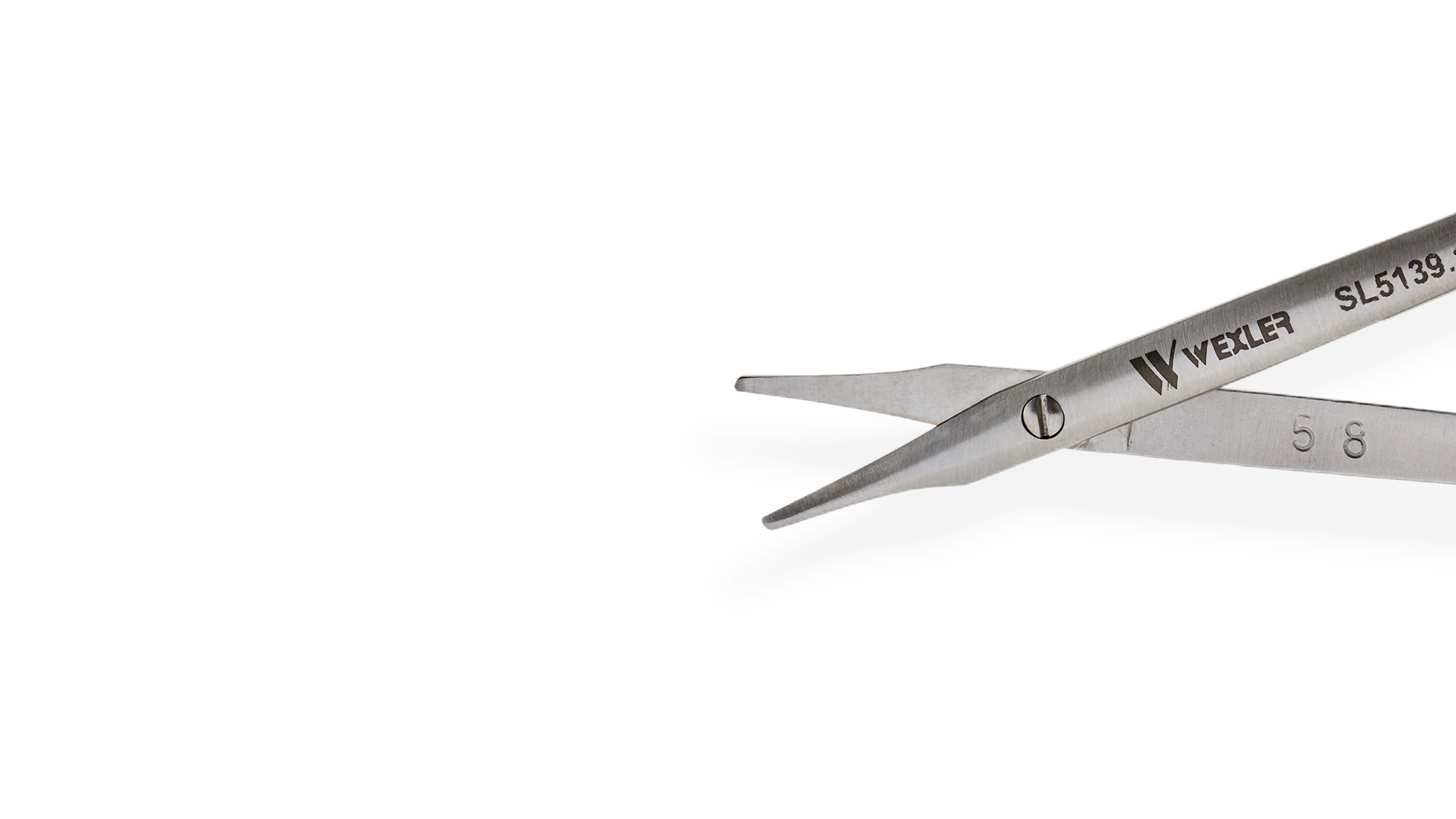 Stevens tenotomy scissors, 5 1/2'',curved Superior-Cut blades, micro  serrated lower blade, blunt tips, black ring handle